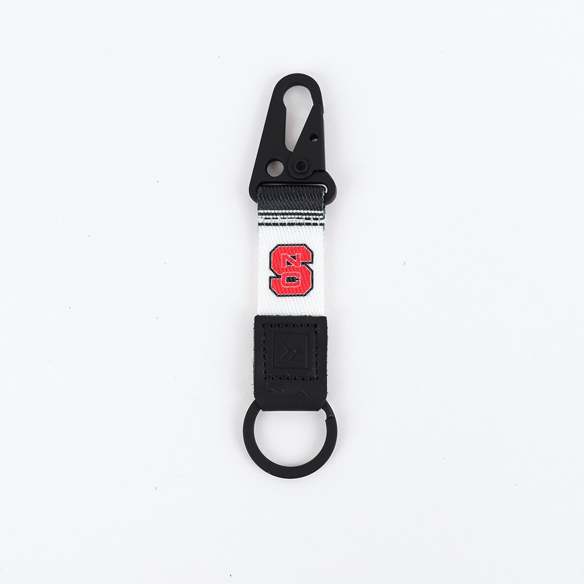 Thread® White Keychain Clip with "S